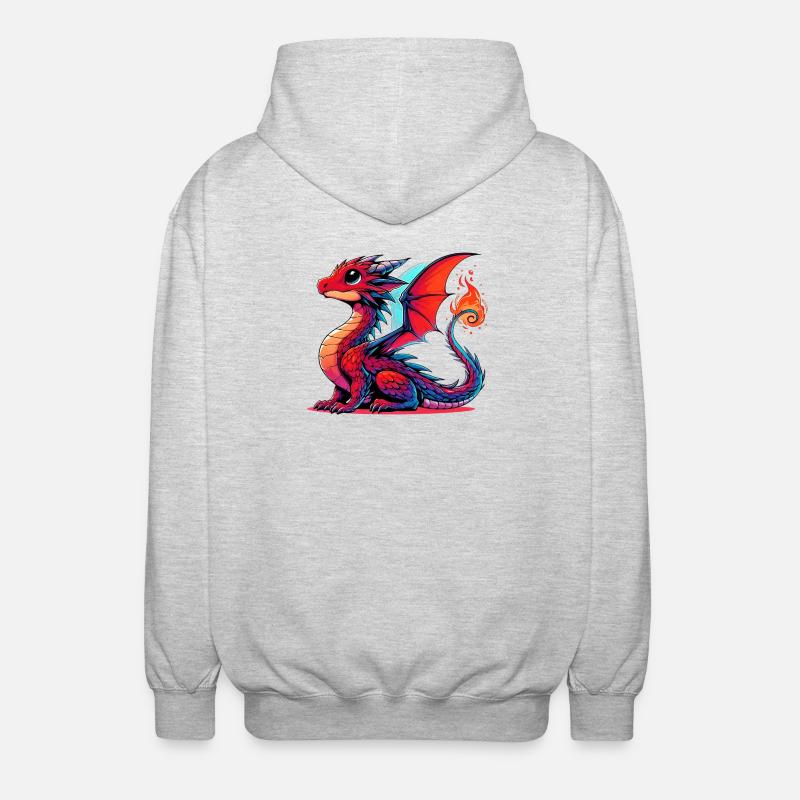 Dragon - Veste à capuche unisexe - gris clair chiné