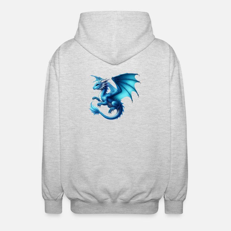 Dragon - Veste à capuche unisexe - gris clair chiné
