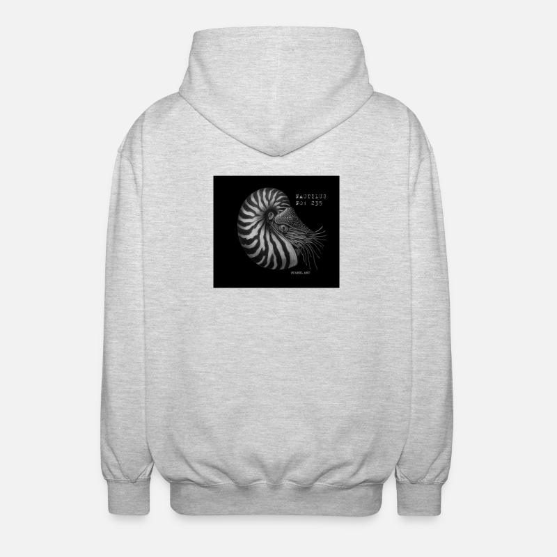 Bateau perlé - Nautilus - Veste à capuche unisexe - gris clair chiné