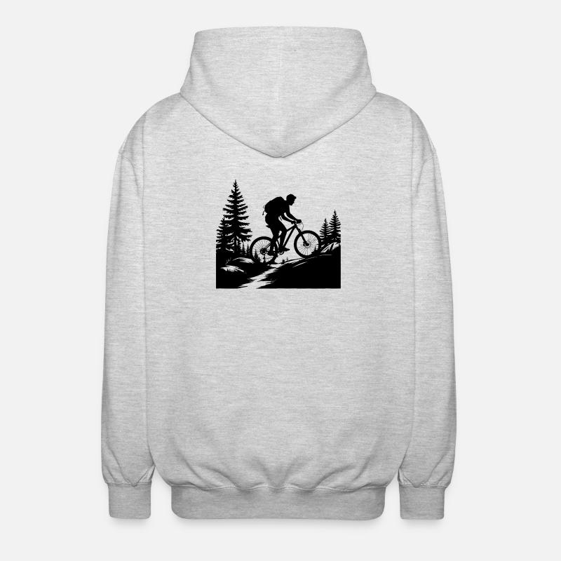 VTT VTT - Veste à capuche unisexe - gris clair chiné