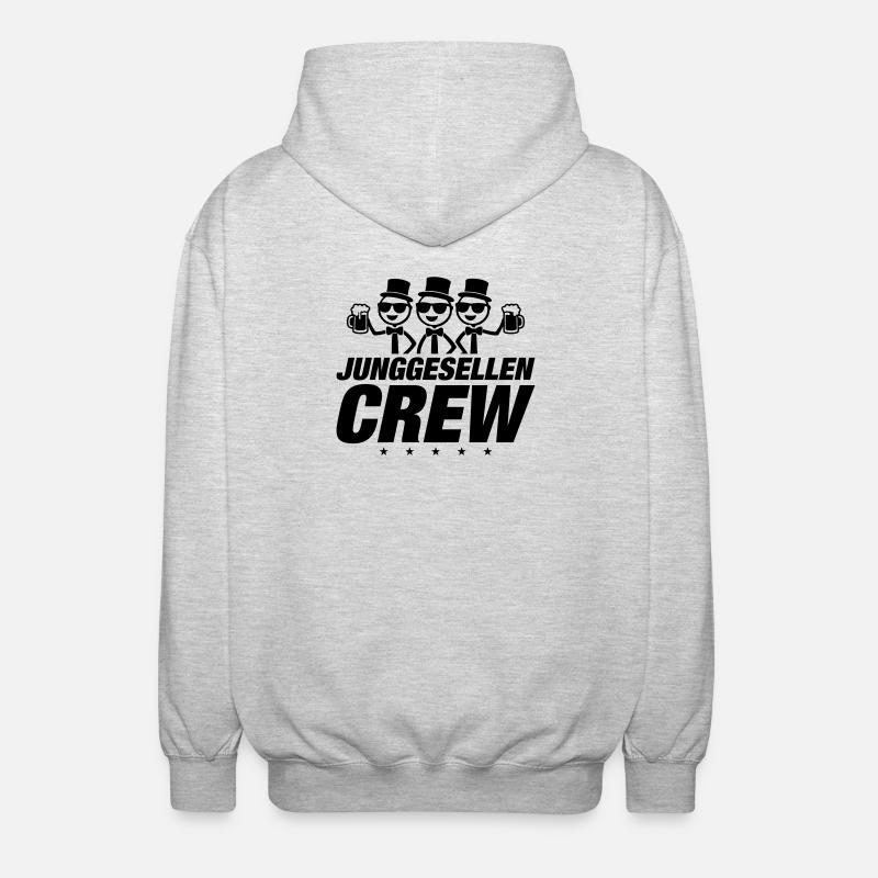 Bachelor Crew - Unisex Hooded Jacket - light heather grey