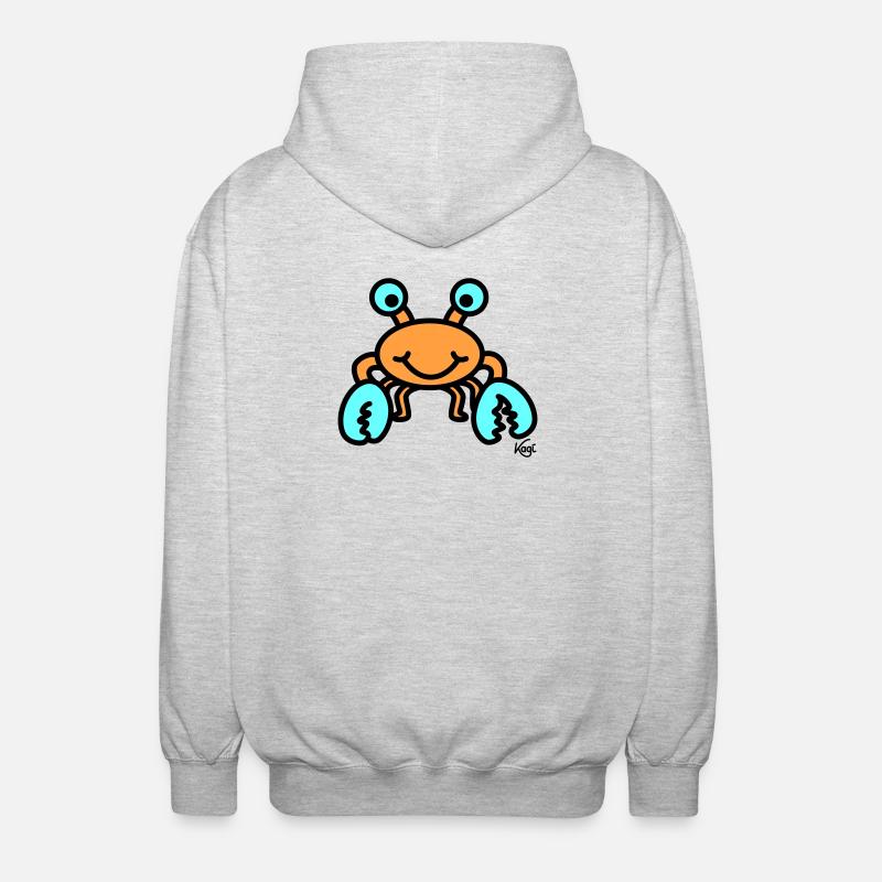 Cancer grand - Veste à capuche unisexe - gris clair chiné