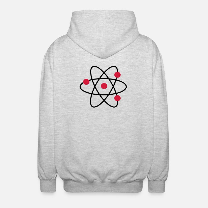 atom - Unisex Hooded Jacket - light heather grey