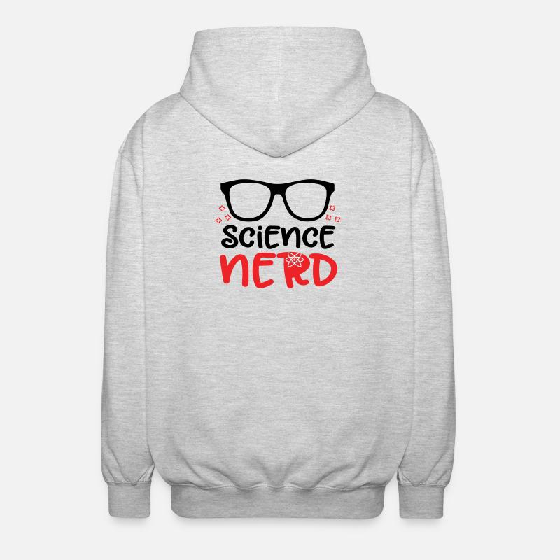 Science Nerd - Veste à capuche unisexe - gris clair chiné