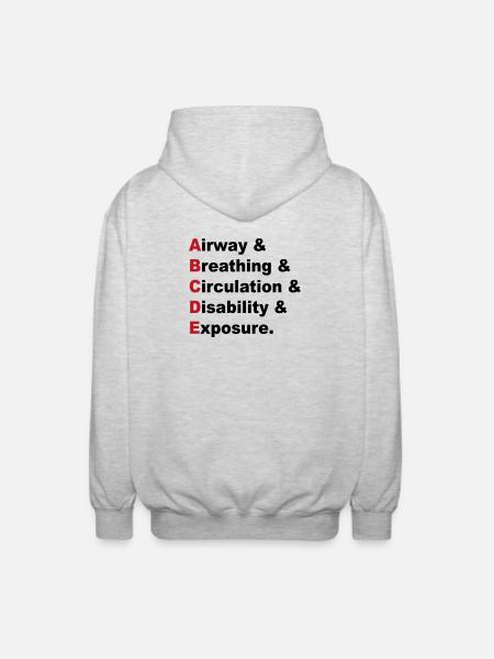 ABCDE Rule - Unisex Hooded Jacket - light heather grey