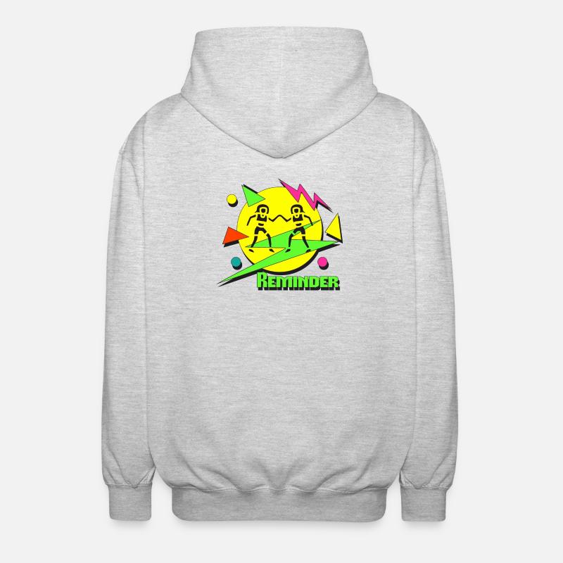 Reminder 80s - Unisex Kapuzenjacke - Hellgrau meliert