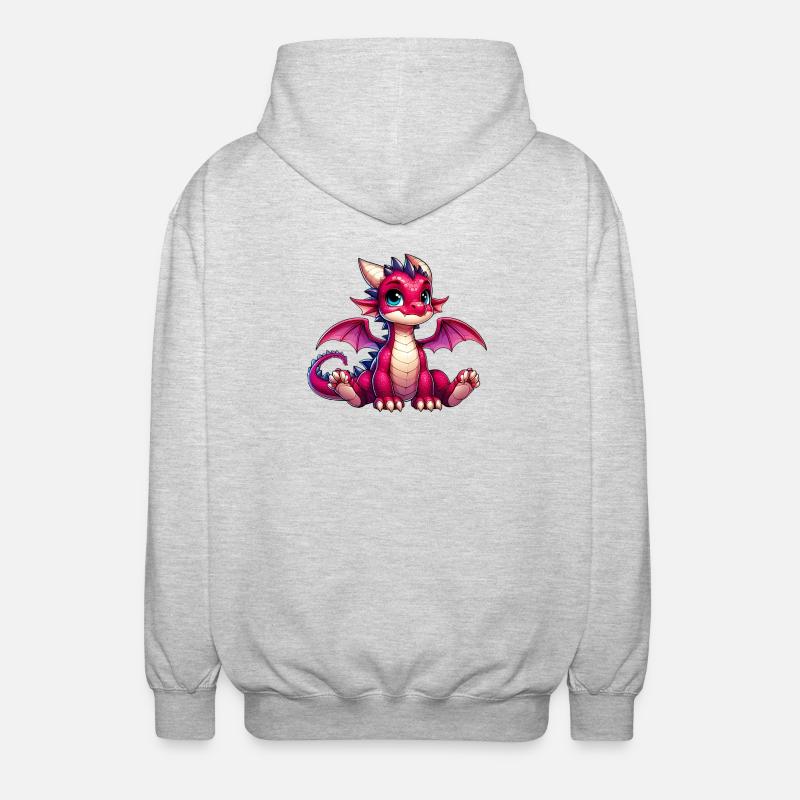 Dragon - Veste à capuche unisexe - gris clair chiné