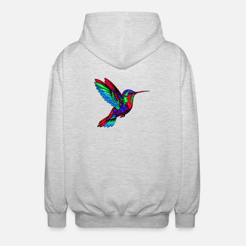 Kolibri - Unisex Kapuzenjacke - Hellgrau meliert