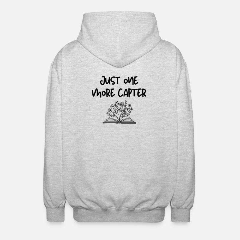 Juste un chapitre de plus - Veste à capuche unisexe - gris clair chiné