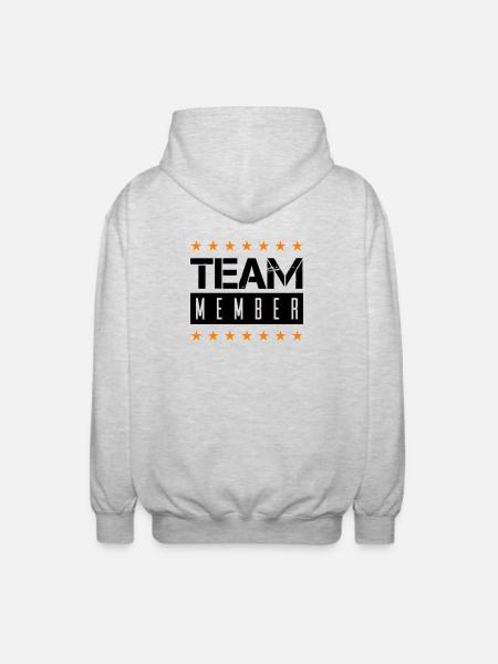 team_member - Veste à capuche unisexe - gris clair chiné