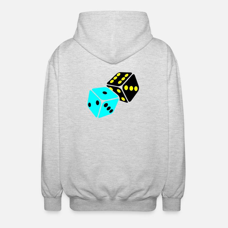 Neon Cube Playroom - Unisex Hooded Jacket - light heather grey