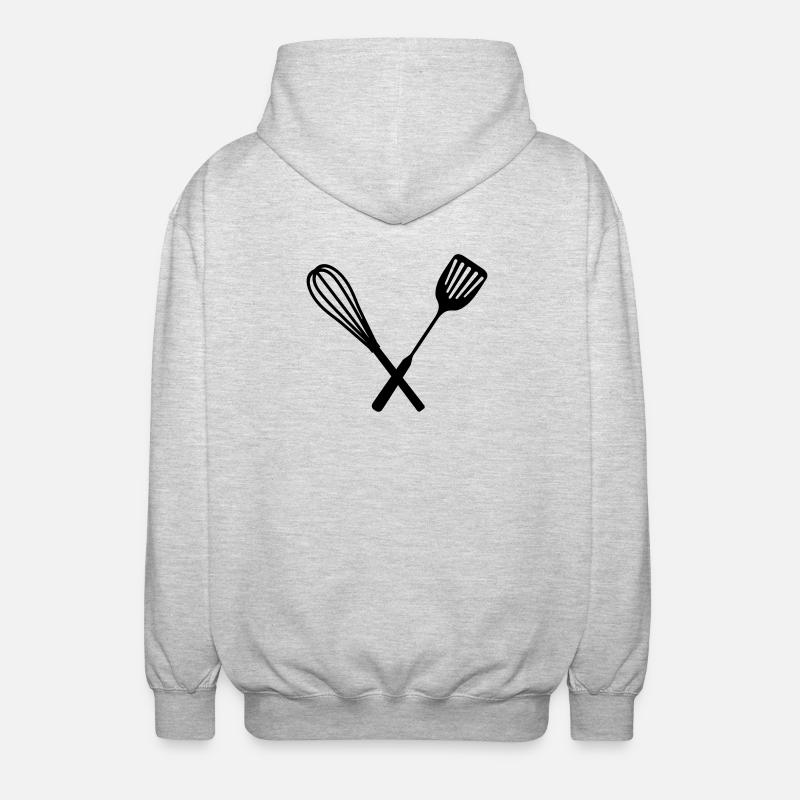 Cuisine - Veste à capuche unisexe - gris clair chiné