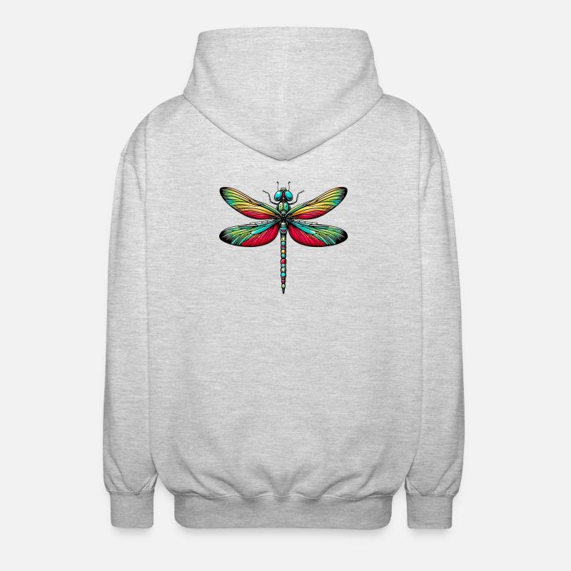 Libellule - Veste à capuche unisexe - gris clair chiné
