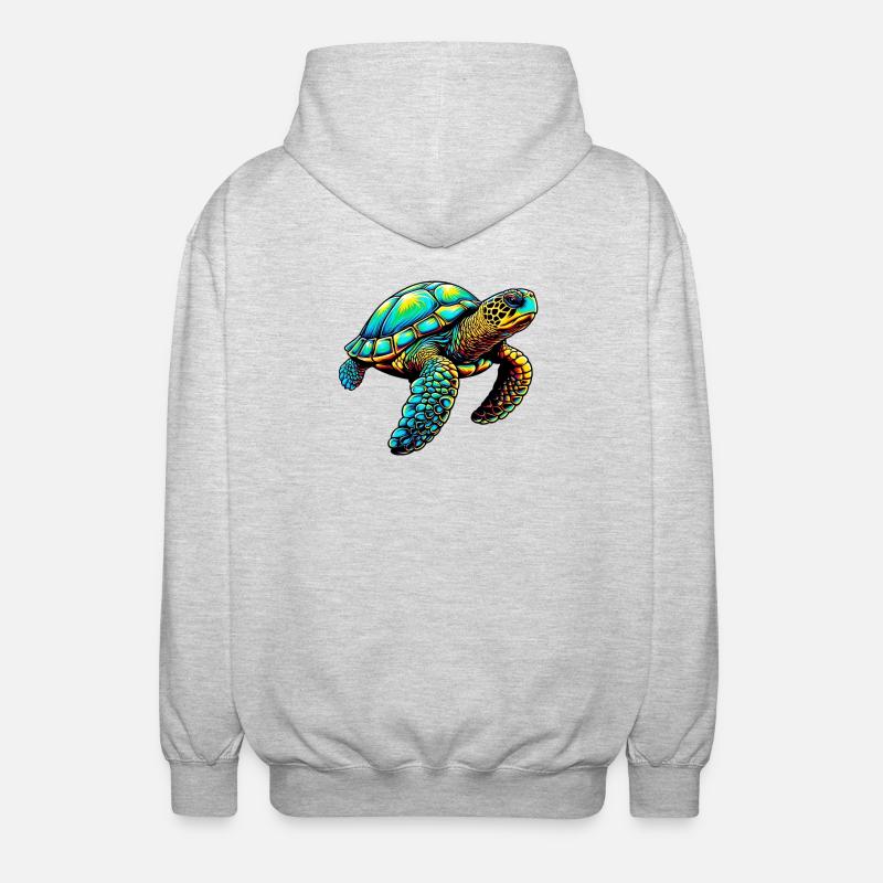 Tortue - Veste à capuche unisexe - gris clair chiné