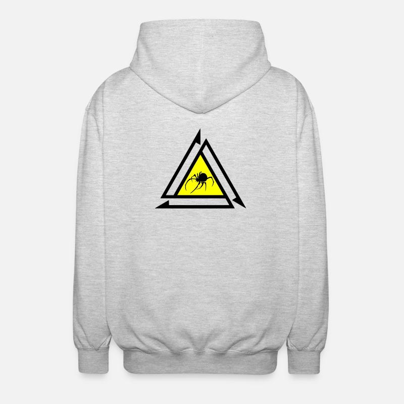 Spinne - Unisex Kapuzenjacke - Hellgrau meliert