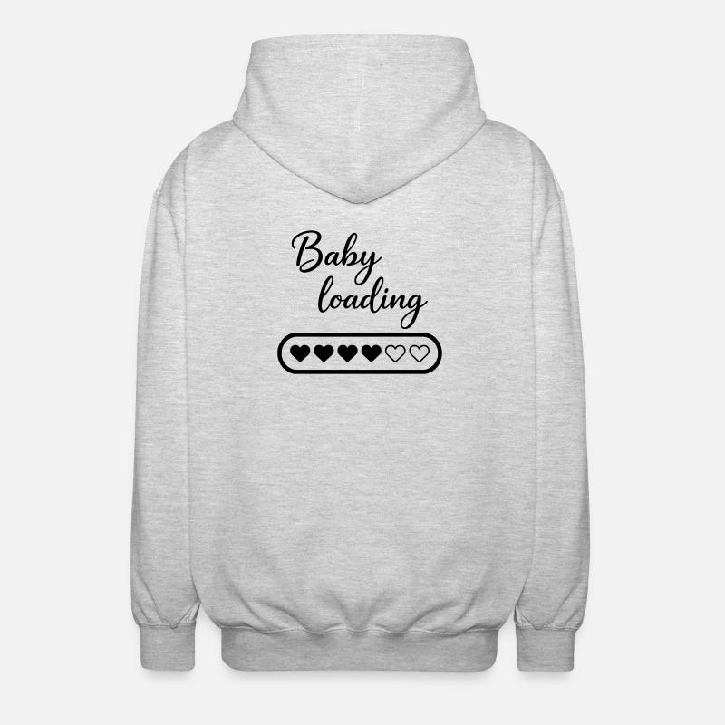 Baby loading - Unisex Hooded Jacket - light heather grey