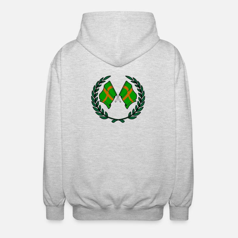 Walking Crest Custom - Unisex Kapuzenjacke - Hellgrau meliert