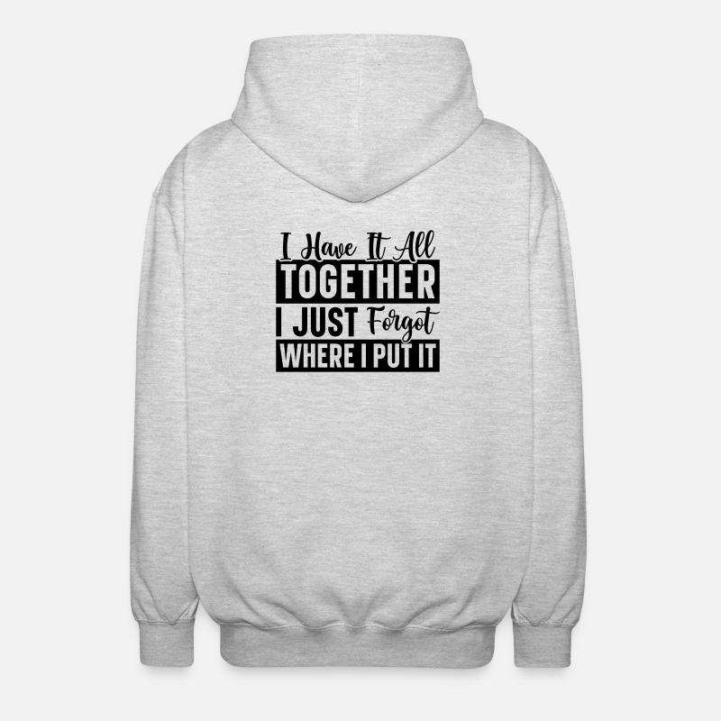 I Have It All - Unisex Kapuzenjacke - Hellgrau meliert