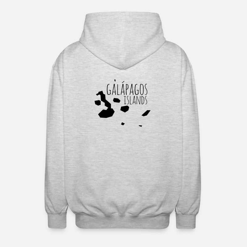 Galapagos - Unisex Kapuzenjacke - Hellgrau meliert