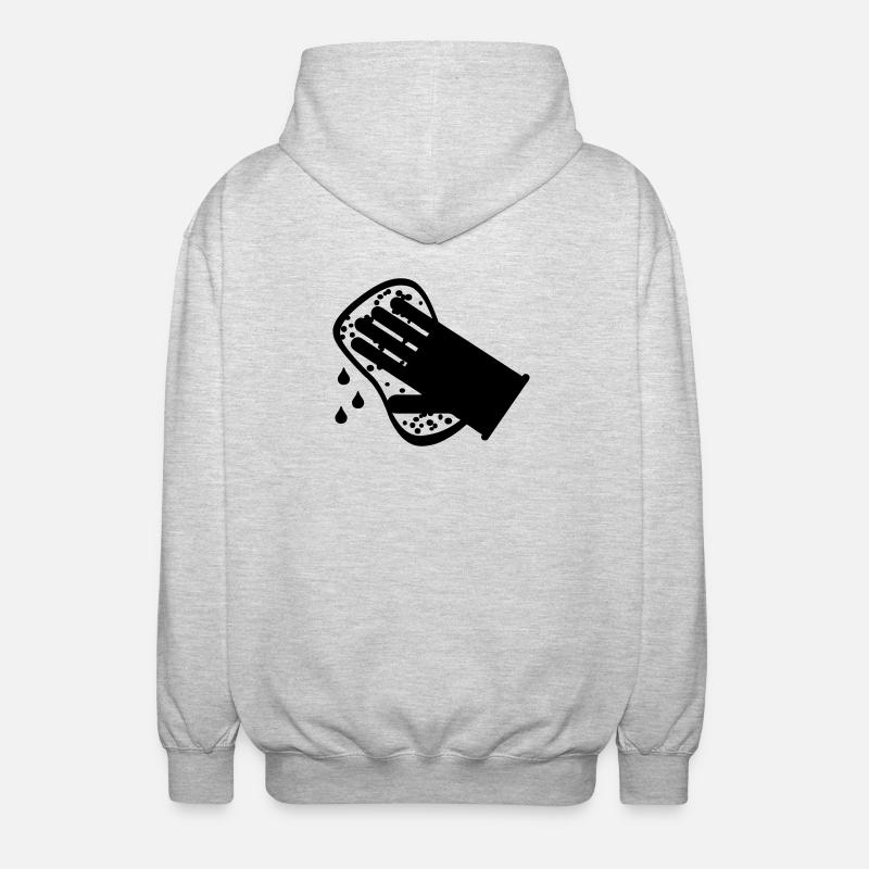 Lave-glace plus propre - Veste à capuche unisexe - gris clair chiné