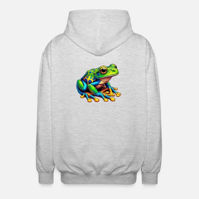 Frog - Unisex Hooded Jacket - light heather grey