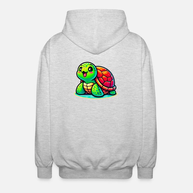 Tortue - Veste à capuche unisexe - gris clair chiné