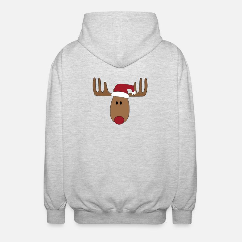 Orignal de Noël - Veste à capuche unisexe - gris clair chiné