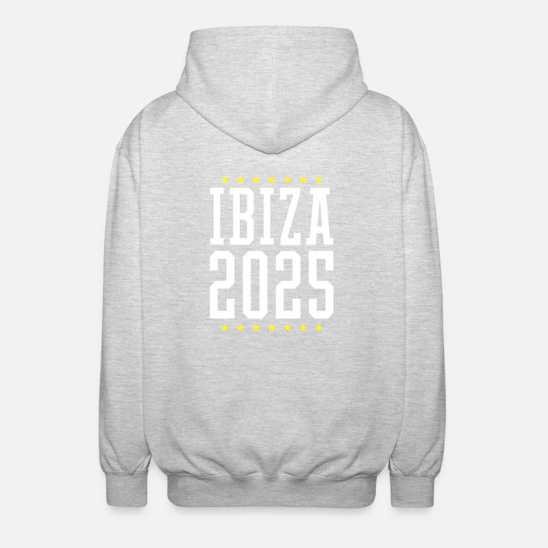 Ibiza 2025 - Veste à capuche unisexe - gris clair chiné