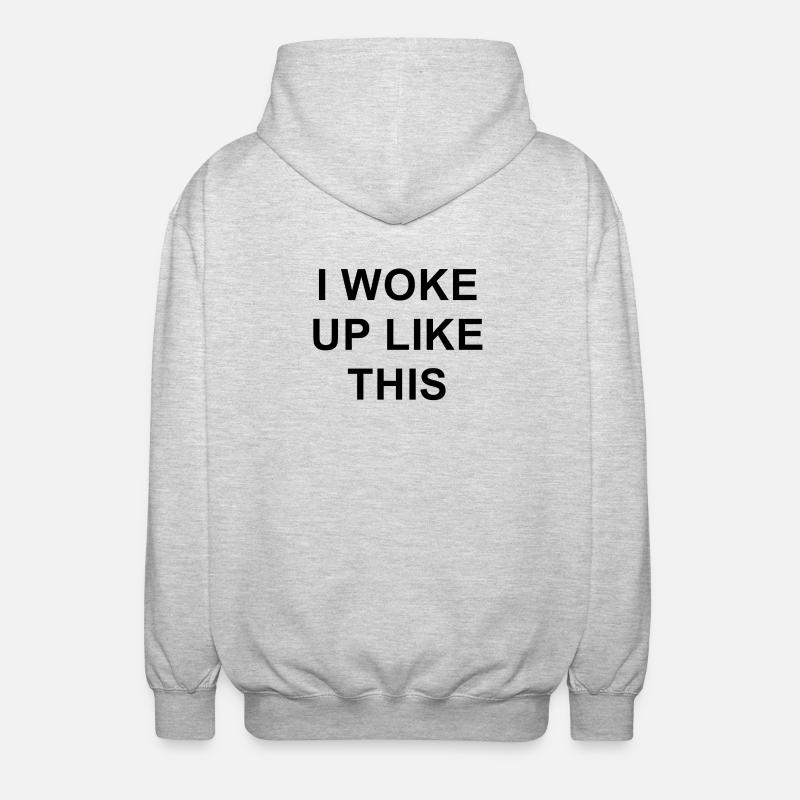 Conception d’impression géométrique abstraite - Veste à capuche unisexe - gris clair chiné