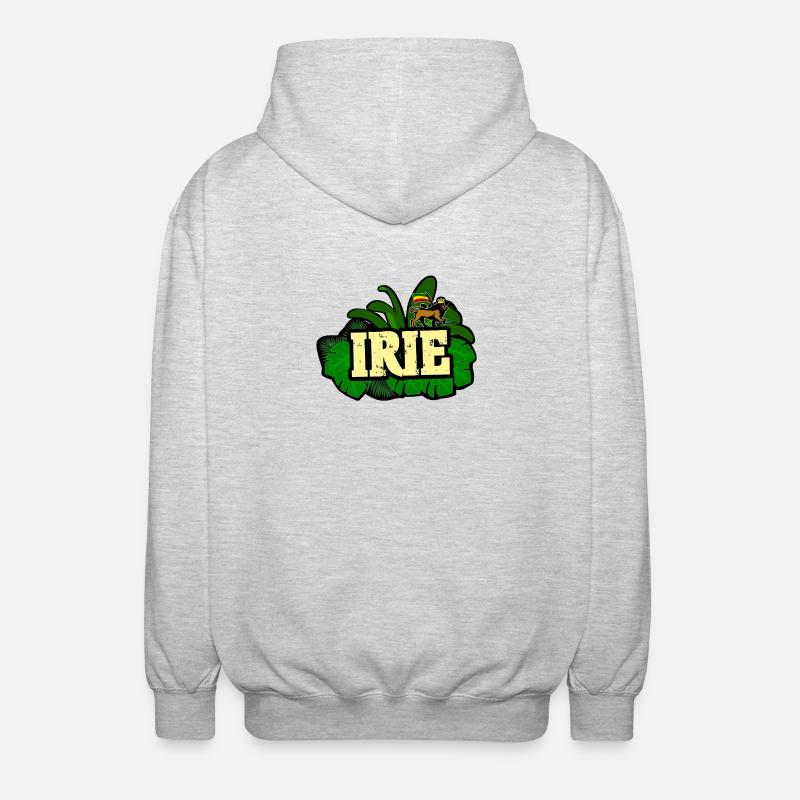Reggae Irie - Veste à capuche unisexe - gris clair chiné