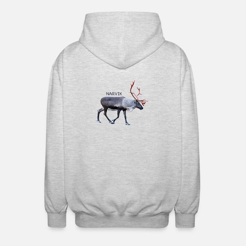 NARVIK - Veste à capuche unisexe - gris clair chiné