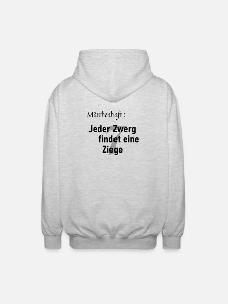 Märchenhaft - Unisex Kapuzenjacke - Hellgrau meliert