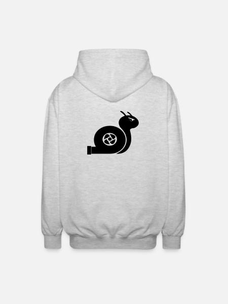 Turbo Snail Fan Shirt - Unisex Hooded Jacket - light heather grey