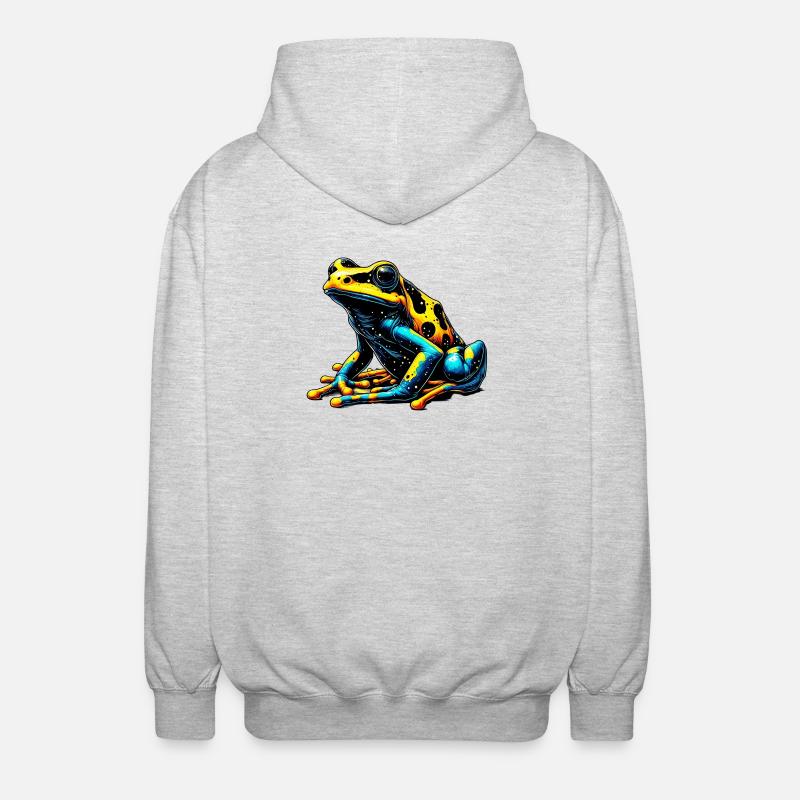Grenouille - Veste à capuche unisexe - gris clair chiné