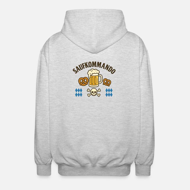 Booze Squad / Chemise de l’équipe Saying - Veste à capuche unisexe - gris clair chiné