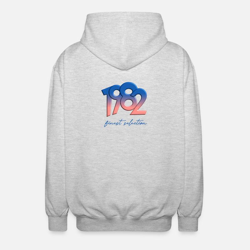 1982 - La plus belle sélection - Veste à capuche unisexe - gris clair chiné