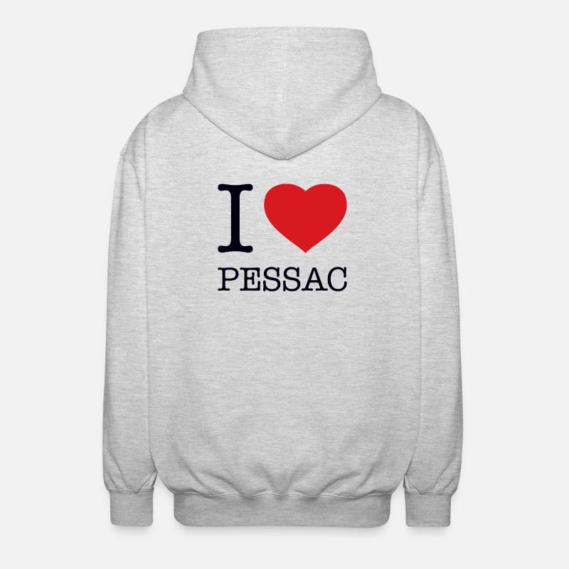 J’adore Pessac - Veste à capuche unisexe - gris clair chiné