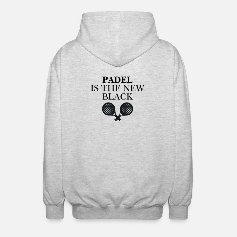Padel est le nouveau noir - Veste à capuche unisexe - gris clair chiné