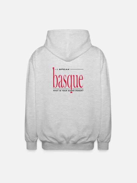 Super Power Basque - Unisex Hooded Jacket - light heather grey
