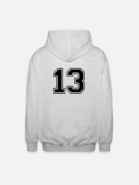 13 - Veste à capuche unisexe - gris clair chiné