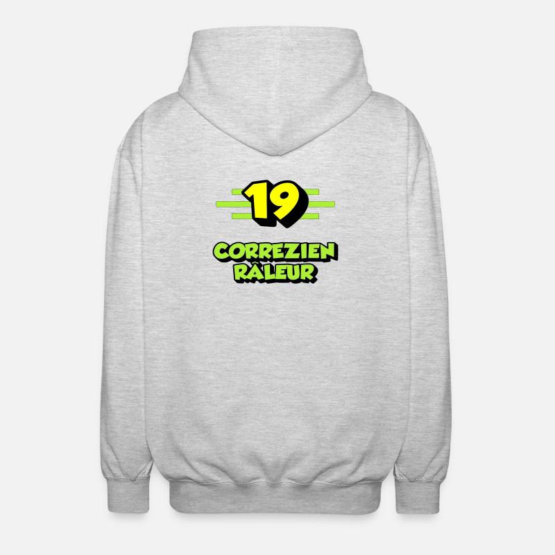 Correzien râleur - Veste à capuche unisexe - gris clair chiné