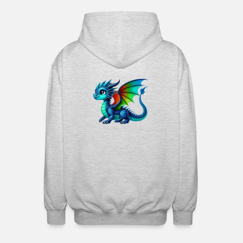 Dragon - Veste à capuche unisexe - gris clair chiné