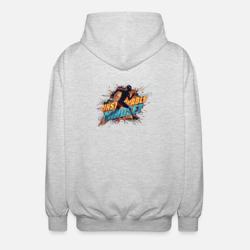 Unstoppable Mindset Runner - Veste à capuche unisexe - gris clair chiné