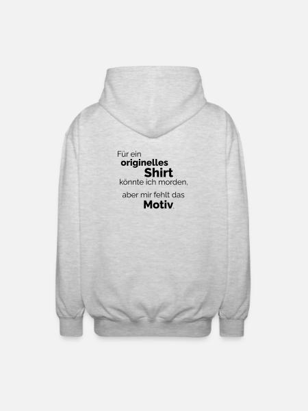 Motive - Unisex Hooded Jacket - light heather grey