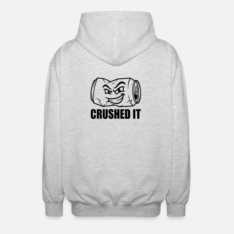 Écrasé - Grill à graffiti - Veste à capuche unisexe - gris clair chiné