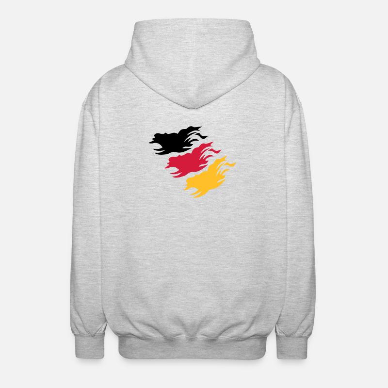 Design Germany - Unisex Hooded Jacket - light heather grey