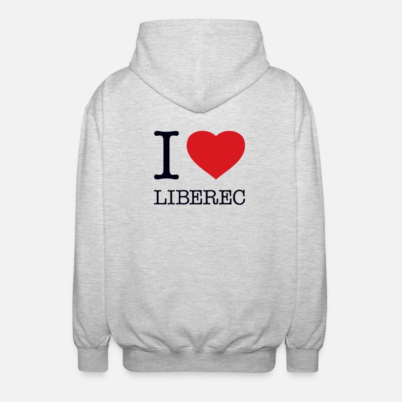 J’ADORE LIBEREC - Veste à capuche unisexe - gris clair chiné