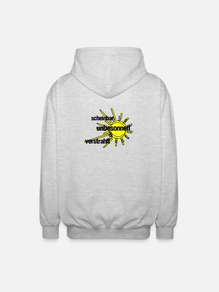 Verstrahlt - Unisex Kapuzenjacke - Hellgrau meliert