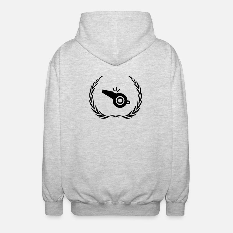 Sifflet Sifflet Couronne - Veste à capuche unisexe - gris clair chiné