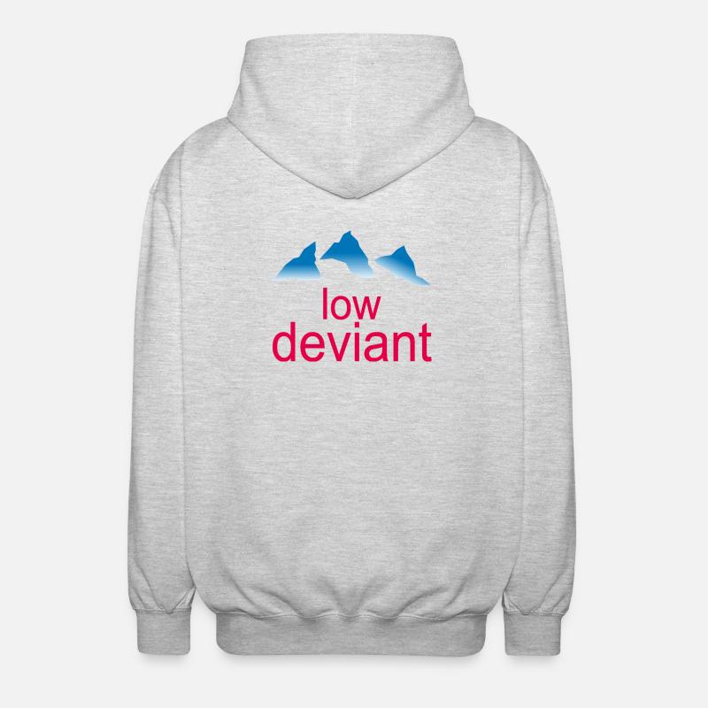 Low Deviant - Veste à capuche unisexe - gris clair chiné